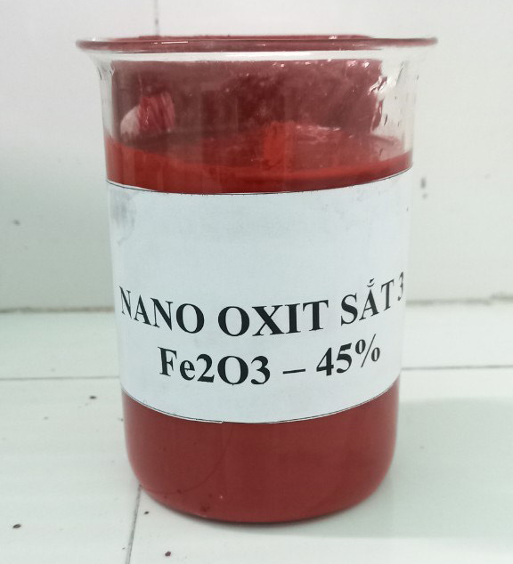 Nano sắt oxit ( Fe2O3) 45%